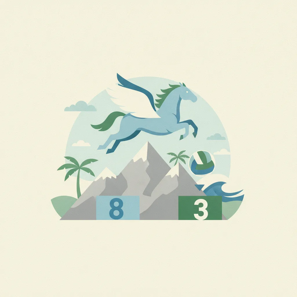 Illustration for No. 8 SMU stuns No. 3 Kentucky volleyball in Paradise Invitational