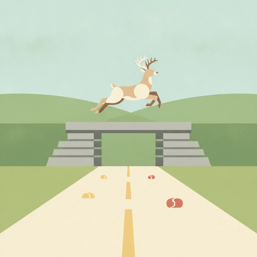 Illustration for Peak wildlife collision season arrives in Kentucky