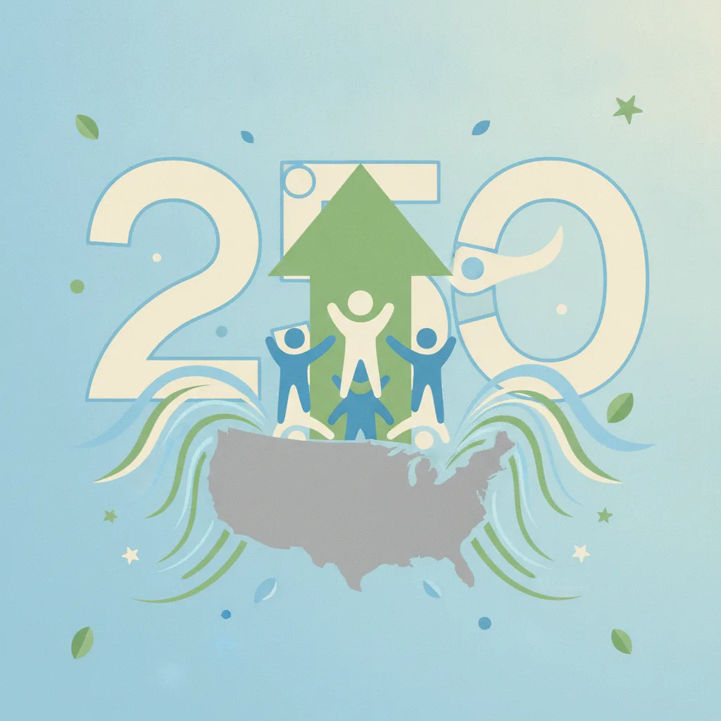 Illustration for Progressive groups plan nationwide day of action for 250th anniversary
