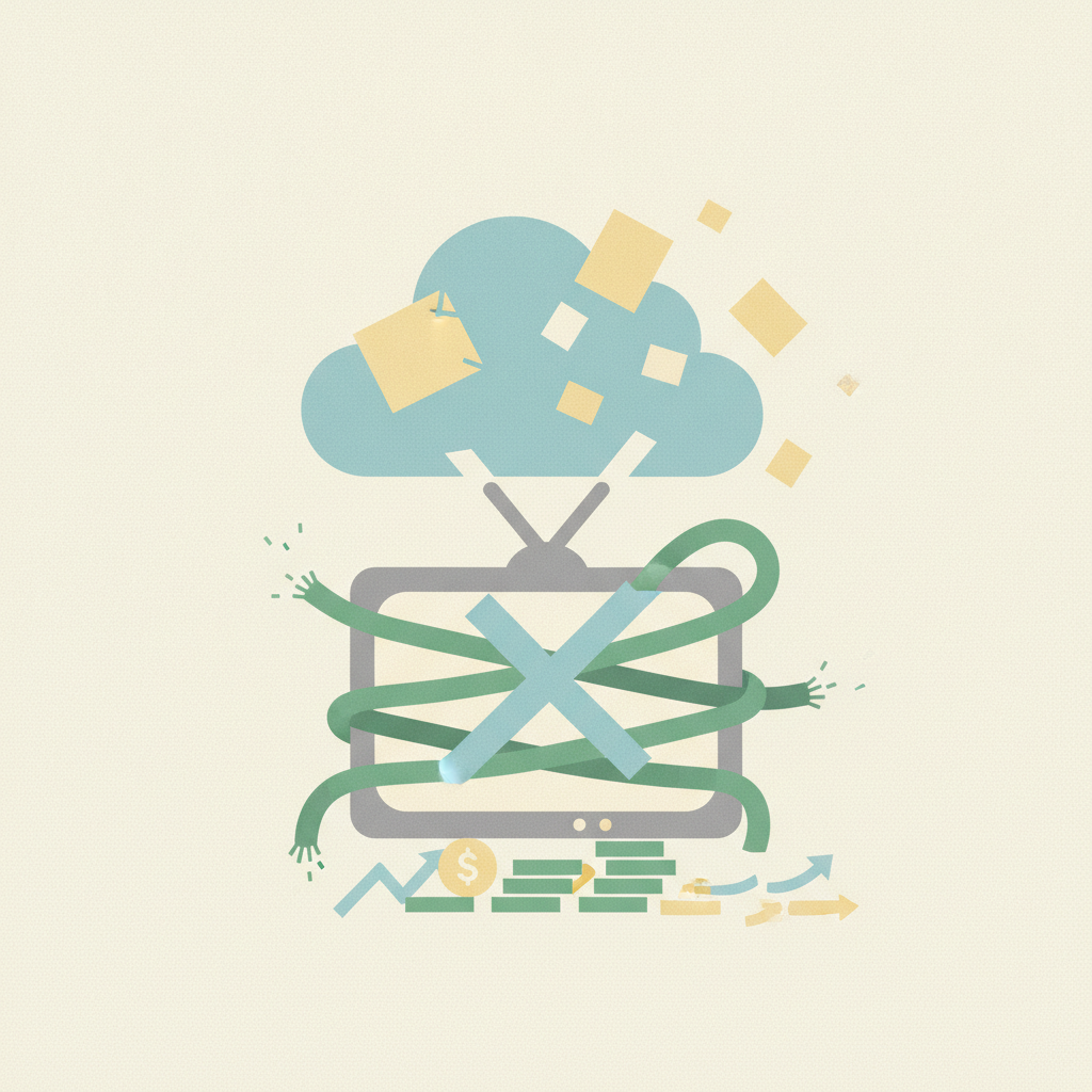 Illustration for Rising streaming costs push more Americans to cancel services