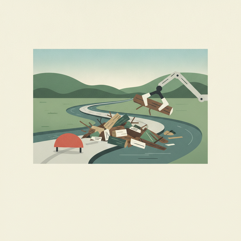 Illustration for Road closure planned for flood debris removal in Madison County