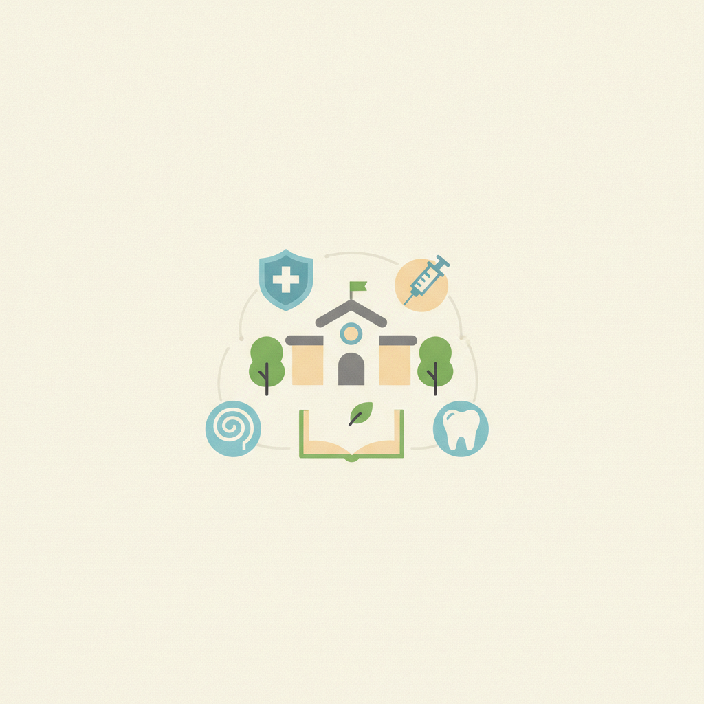 Illustration for School-Based Health Clinics Reopen as New School Year Begins
