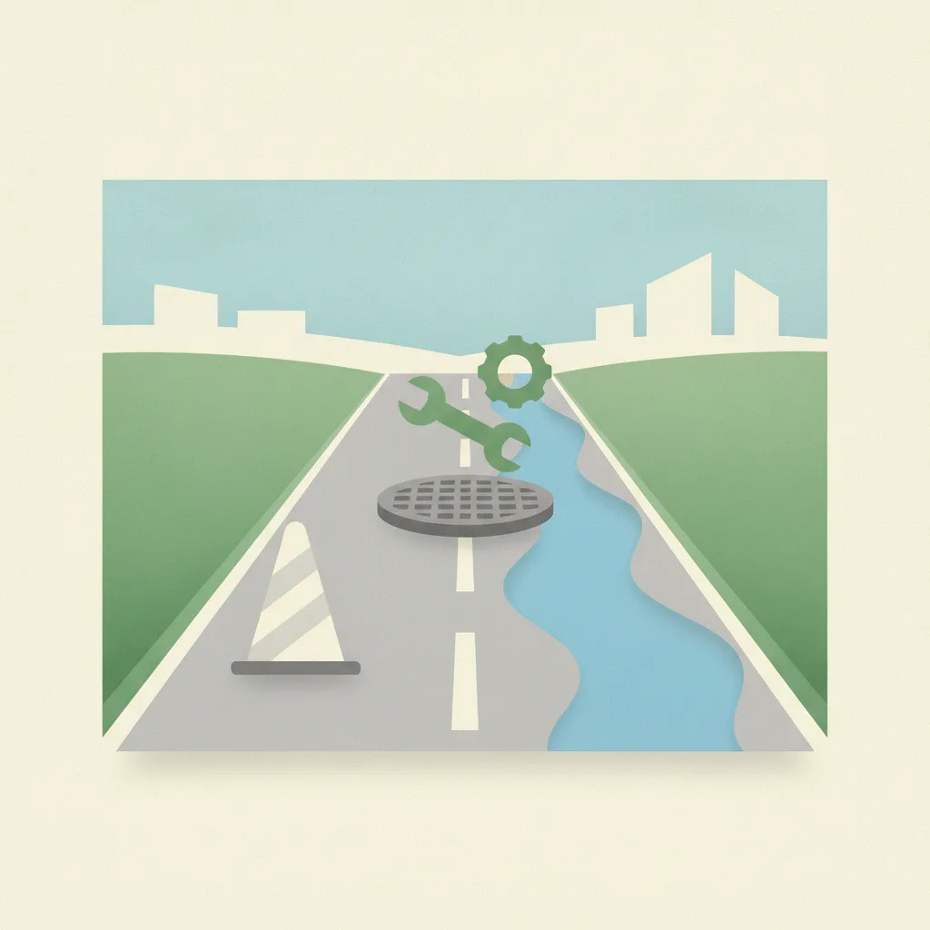 Illustration for Sewer work prompts lane closures on South Broadway