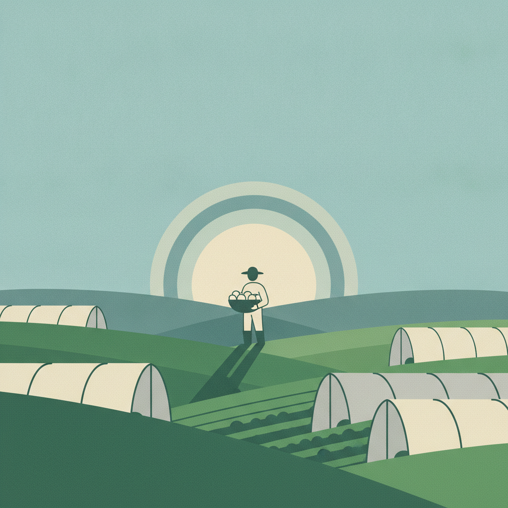 Illustration for Specialty farmers shift harvests to beat extreme heat