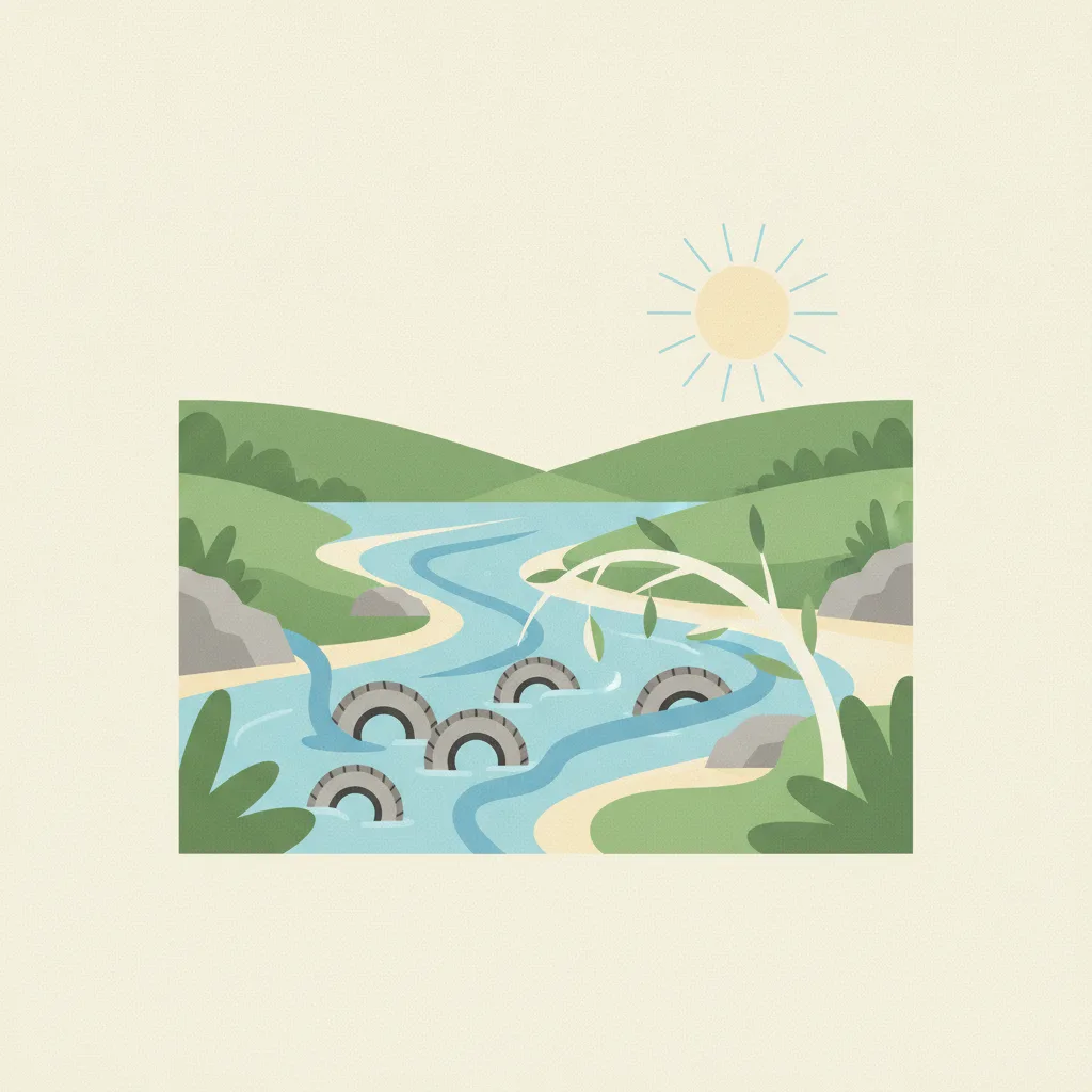 Illustration for Tire pollution choking Kentucky waterways, advocates warn