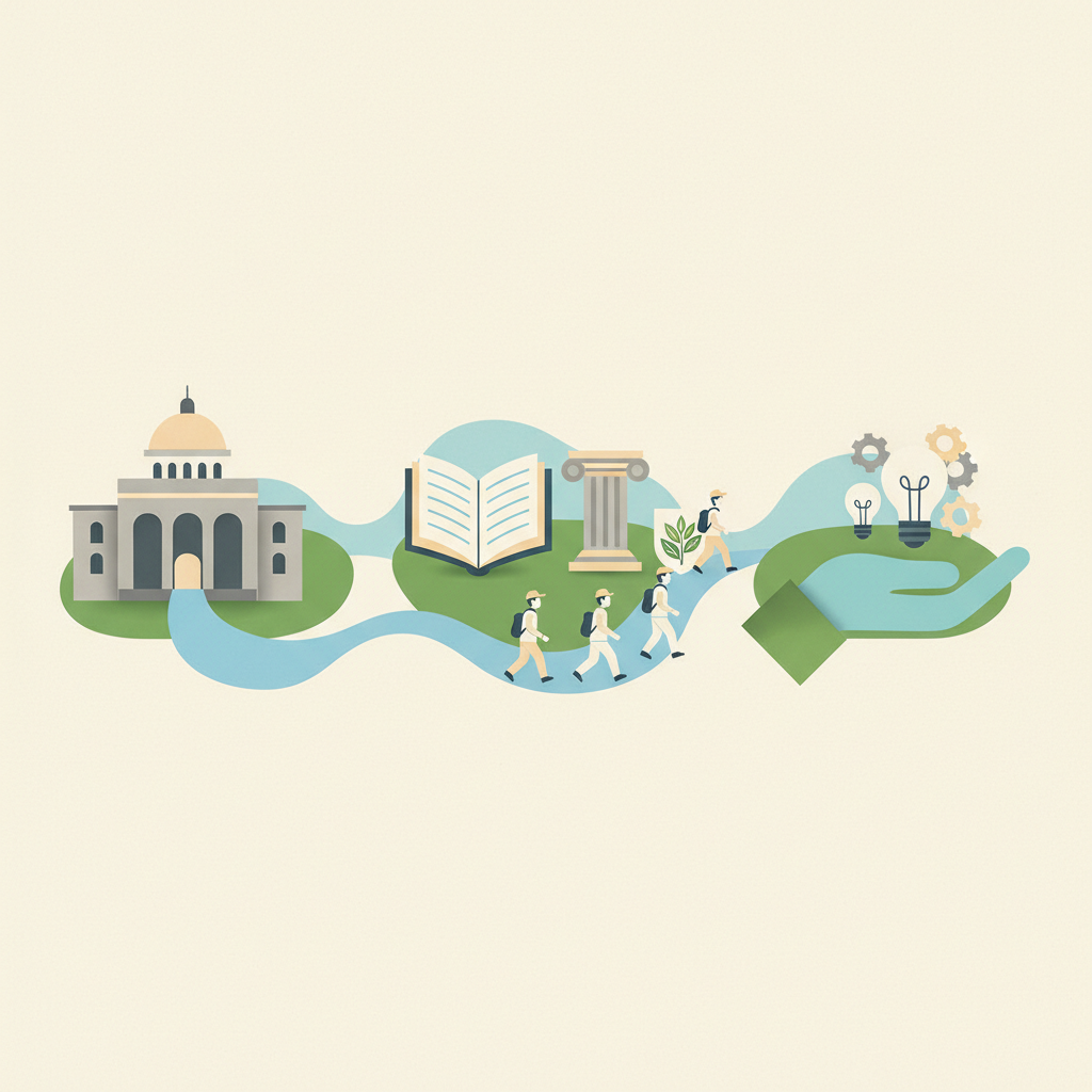 Illustration for Transylvania students take learning off campus during May term
