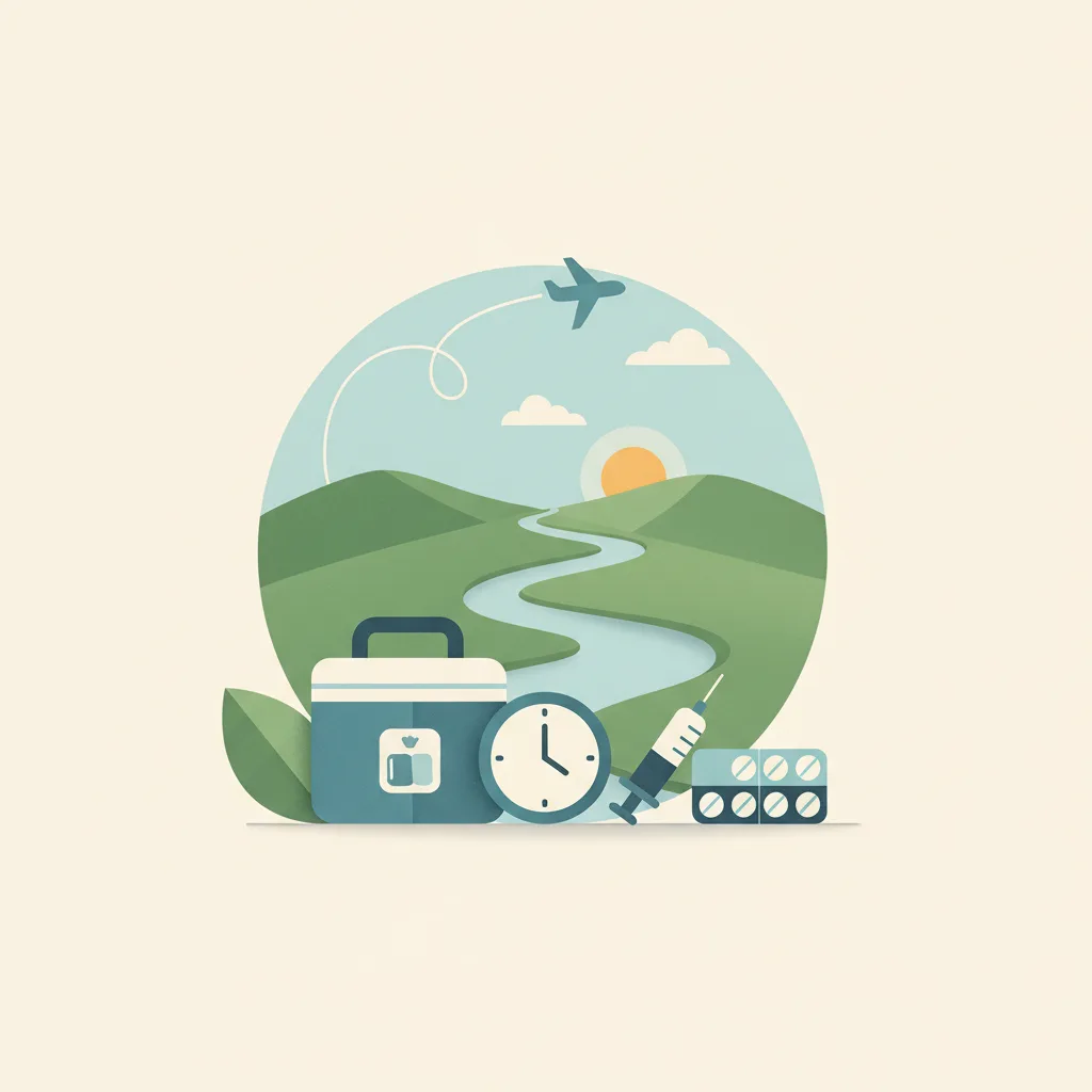 Illustration for UK experts offer diabetes tips for summer travel