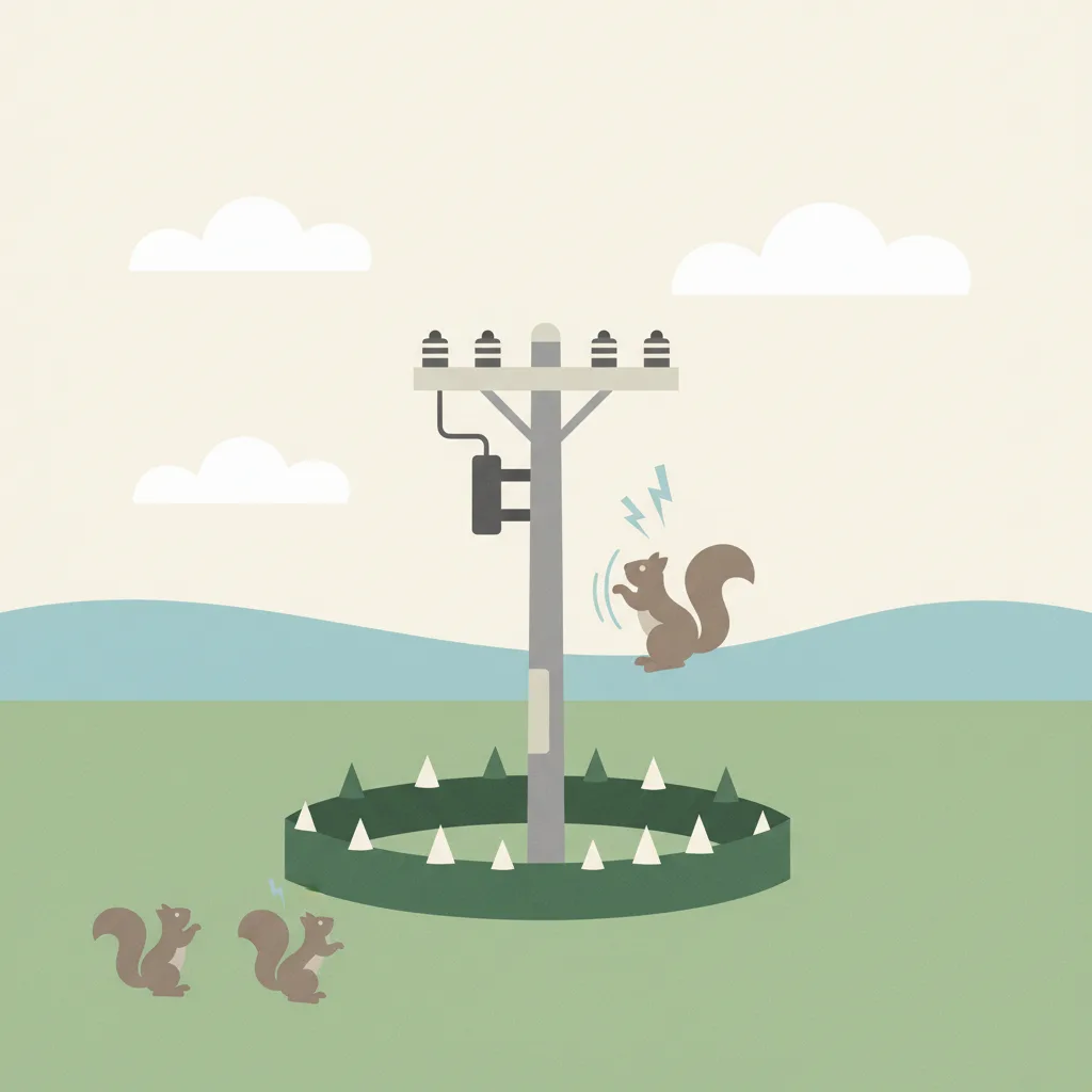 Illustration for UK installs wildlife deterrent to combat squirrel-caused power outages
