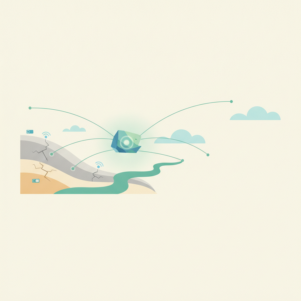 Illustration for UK-led network launches real-time landslide forecast system