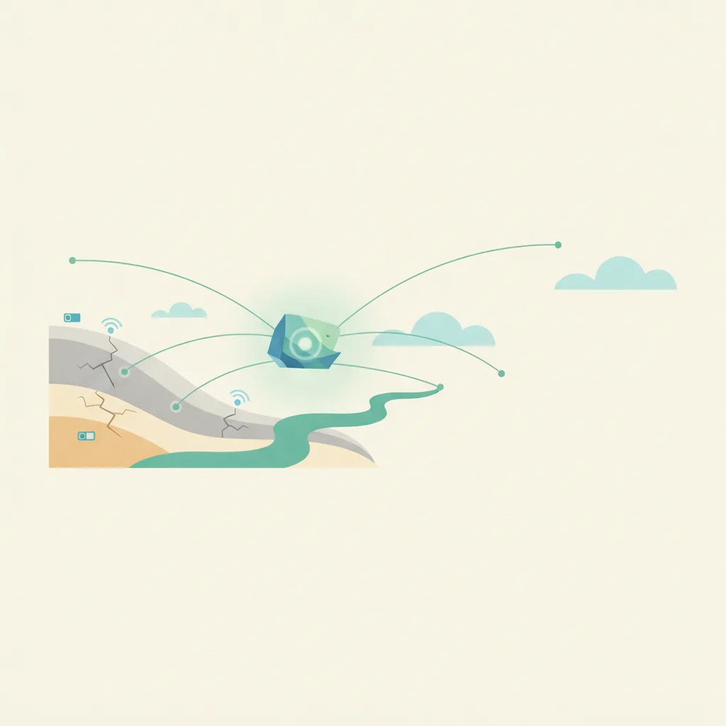Illustration for UK-led network launches real-time landslide forecast system