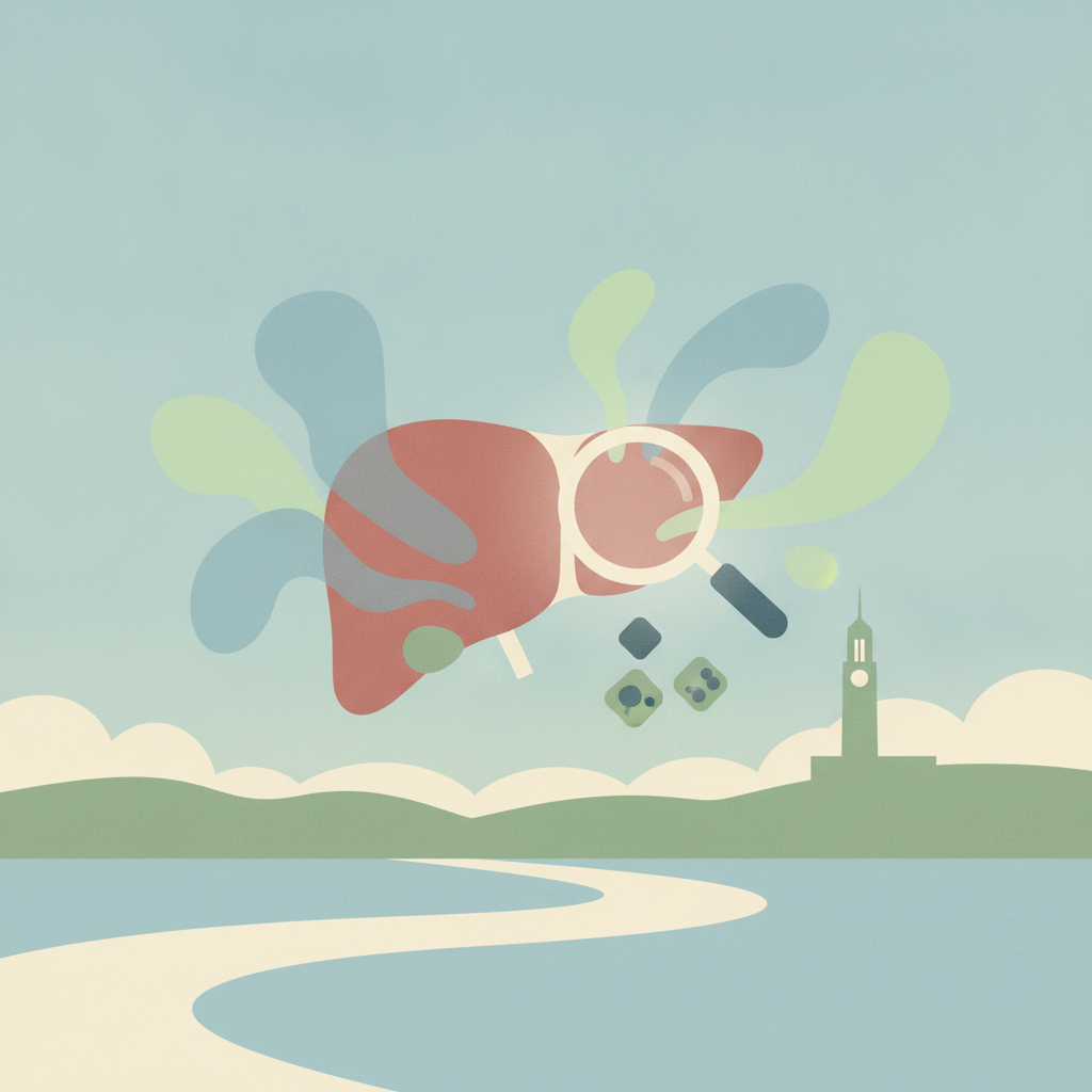 Illustration for UK researcher probes liver risks from East Palestine chemical spill
