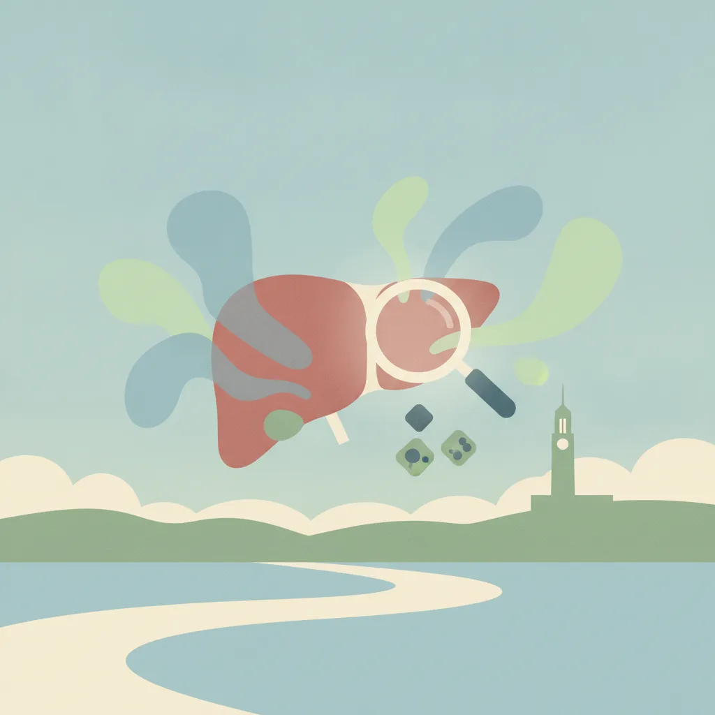 Illustration for UK researcher probes liver risks from East Palestine chemical spill