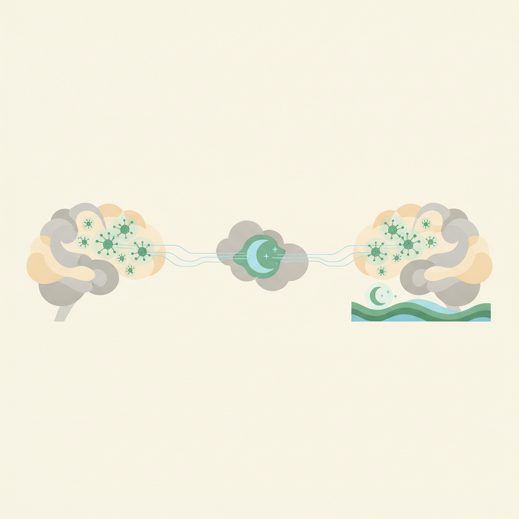 Illustration for UK researchers discover brain immune cells drive Alzheimer's sleep loss