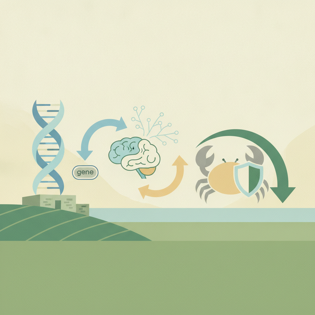 Illustration for UK researchers find gene linked to opposing dementia and cancer risks