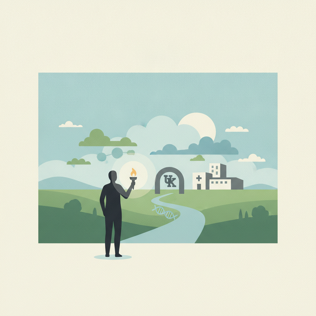 Illustration for UK student from rural Kentucky pursuing public health career