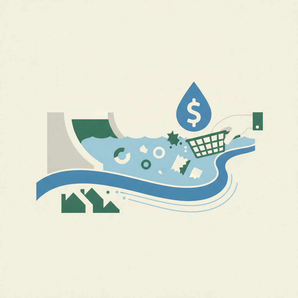 Illustration for Water quality board approves $60K grant for reservoir trash project