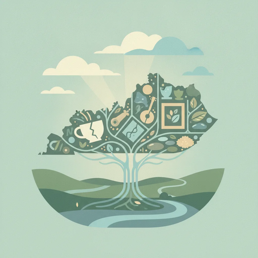 Illustration for Whitesburg mosaic transforms broken treasures into community healing