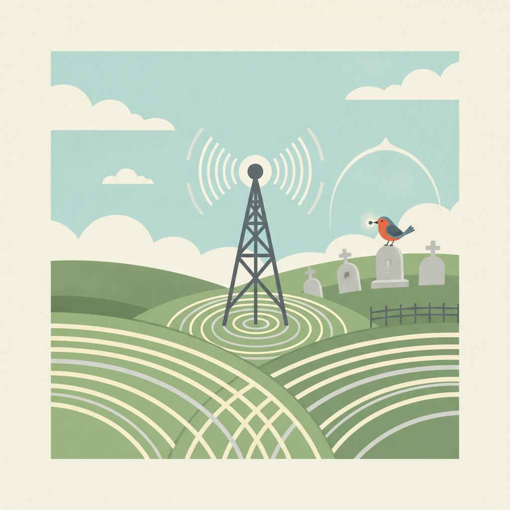 Illustration for Yonder Radio: Hay Rake Ballet, Rural Cemeteries, and the Appalachian Robin Hood