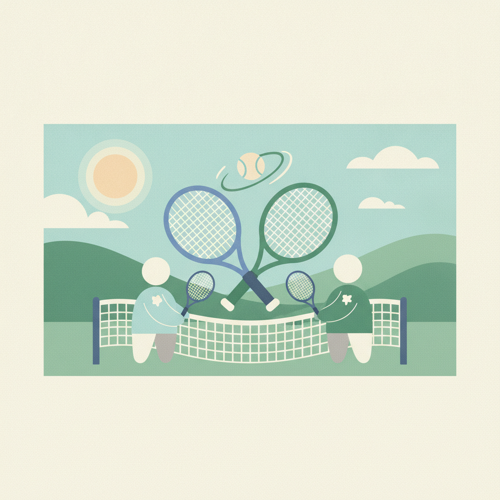 Illustration for Young tennis players face off against pros at Lex Open mini pro-am