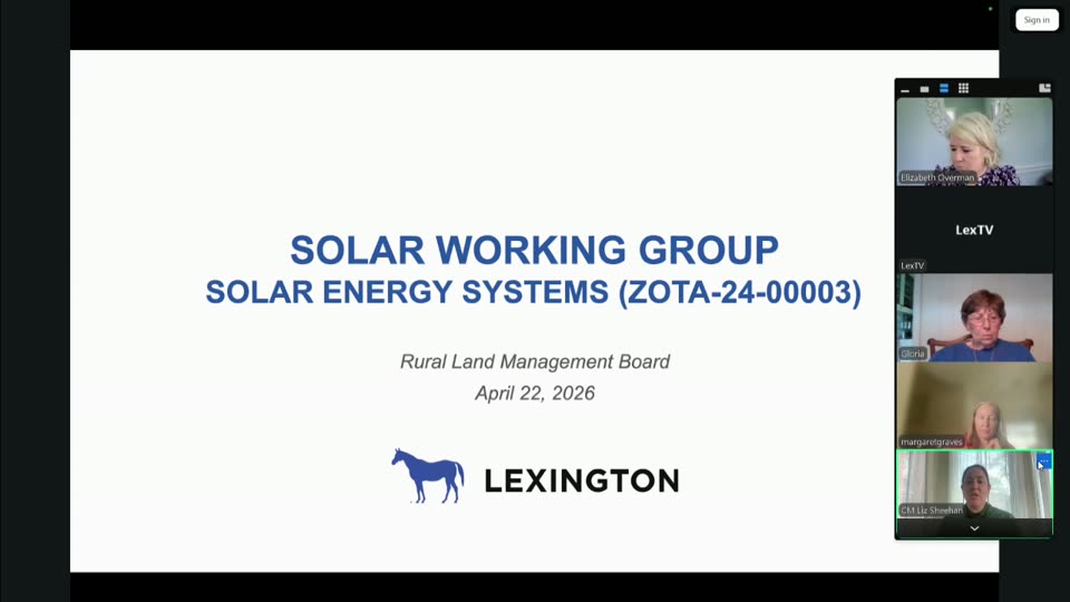 Solar Energy Systems Zoning Ordinance