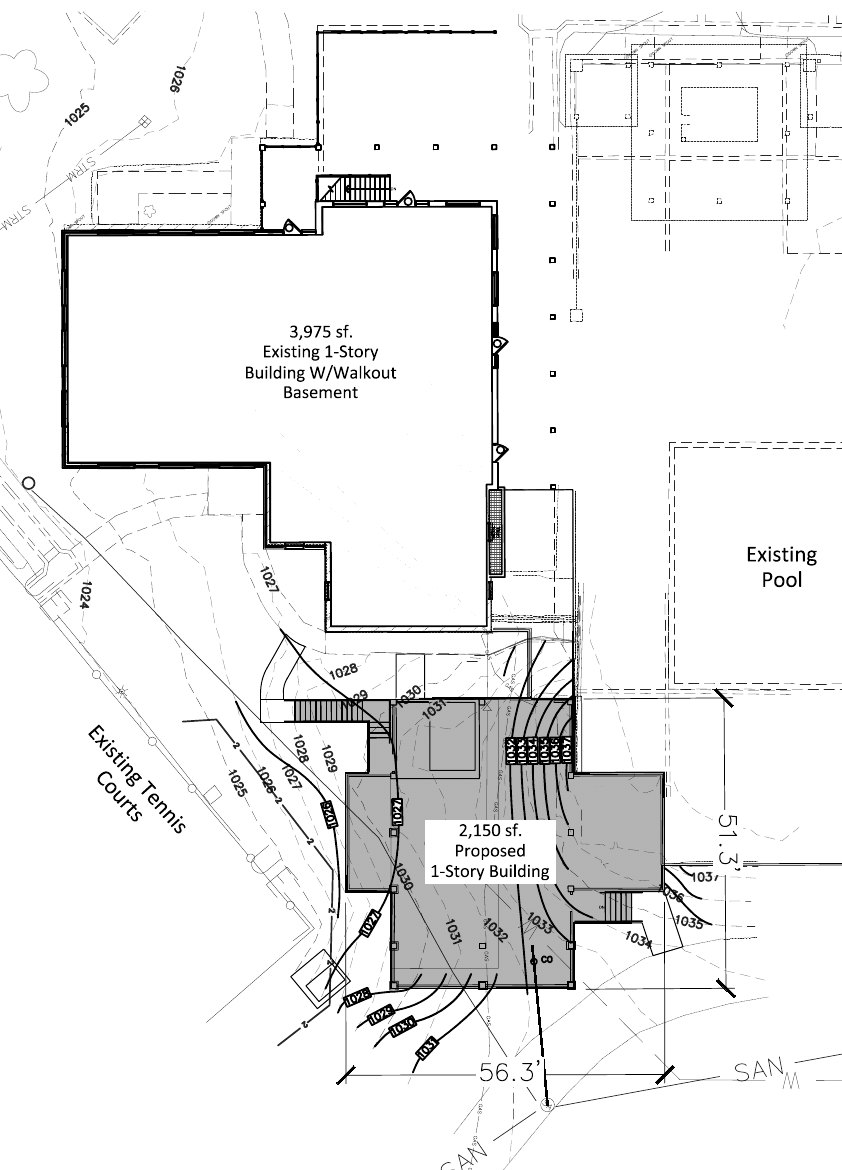 Idle Hour Country Club's site plan for the